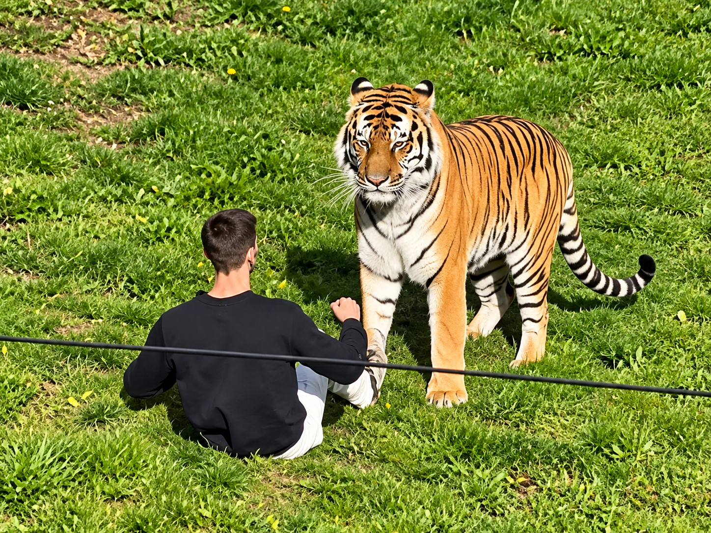 VIDEO: Tiger attacks man who entered its enclosure at UK wildlife park — witnesses reveal disturbing details